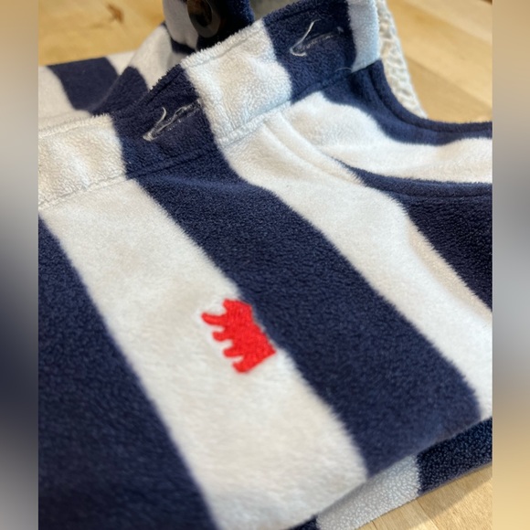 CARTER’S STRIPED FLEECE PULLOVER BUTTONED SWEATER SWEATSHIRT size 4T toddler - Picture 4 of 6